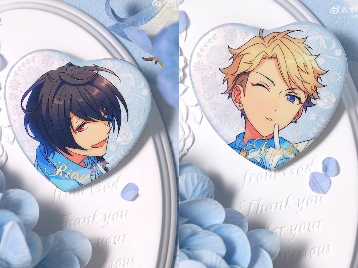 あんスタ 中国 誓約ハート缶バッジ 実物図更新 knights サイズ:54*57mm