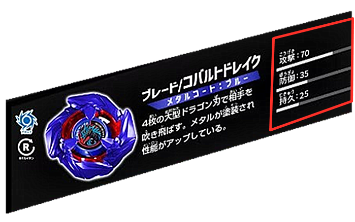 ベイブレードX コバルトドレイクBX-00 メタルコートブルー