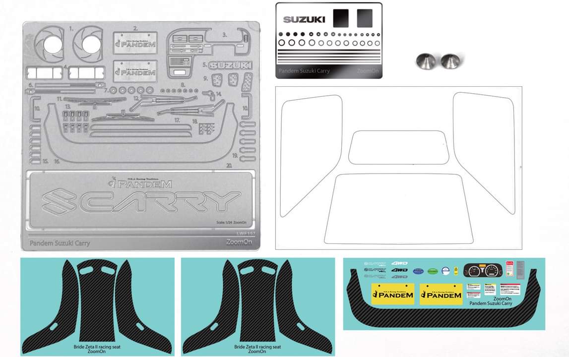 Zoomonから、新製品のフルレジンキット発売。1/24 Pandem Suzuki Carry