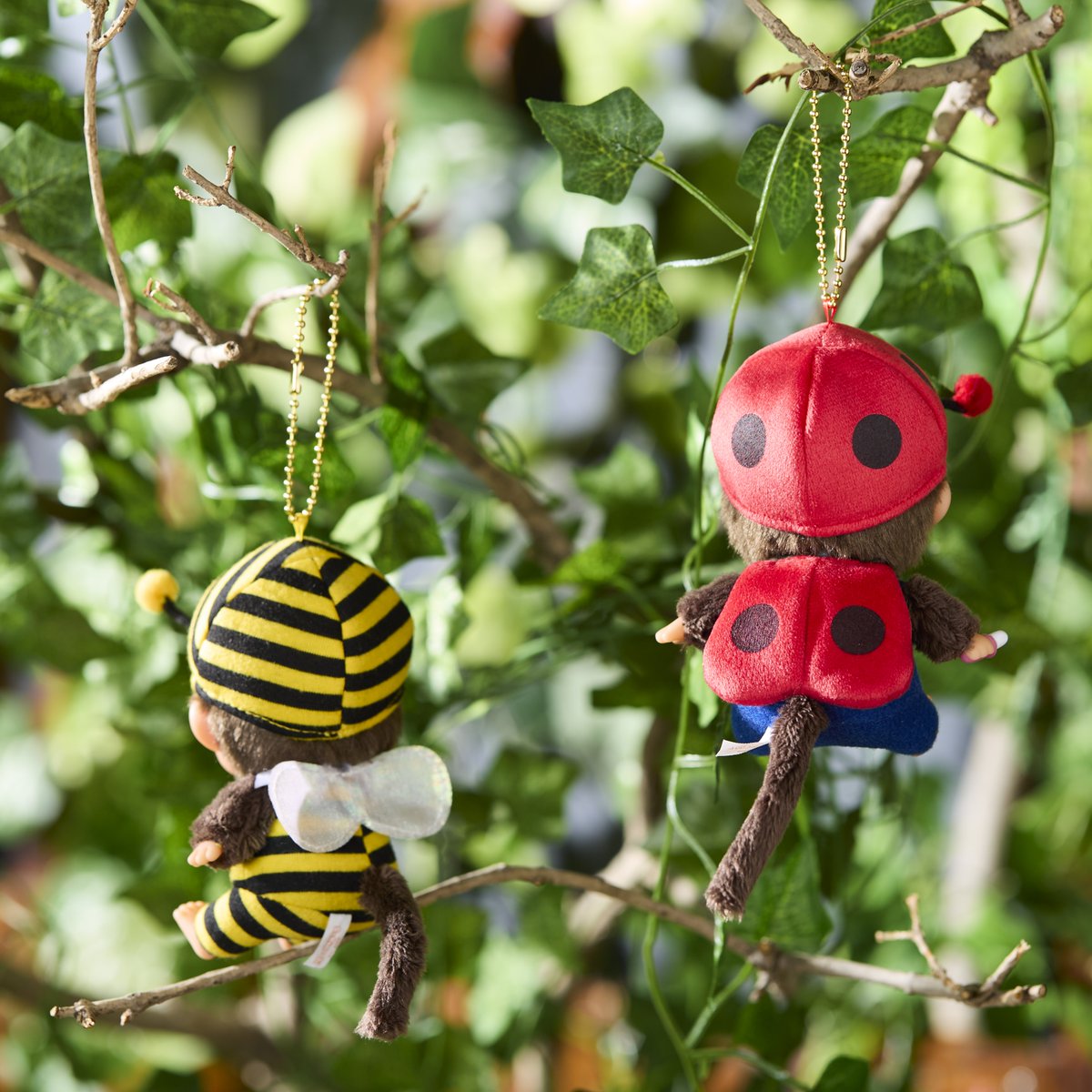 人気のミツバチ・てんとう虫のモンチッチが可愛さそのままにキー