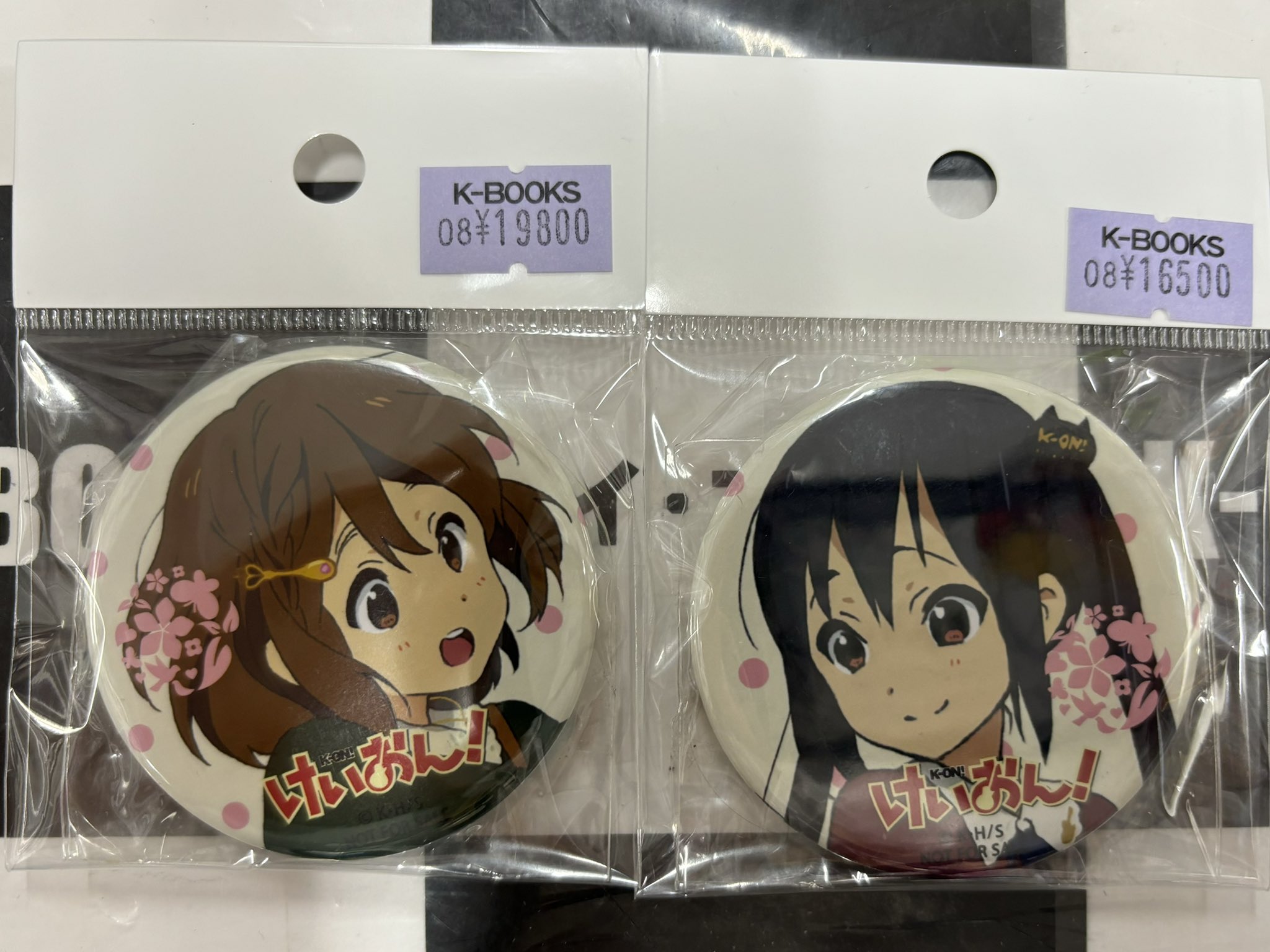 けいおん!! Come with Me 京アニショップ購入特典 缶バッジセット けい