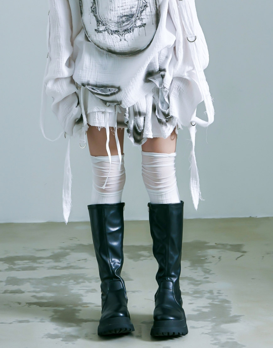 NEW ARRIVAL】 REFLEM【レフレム】 ブロークンダブルガーゼアシメ