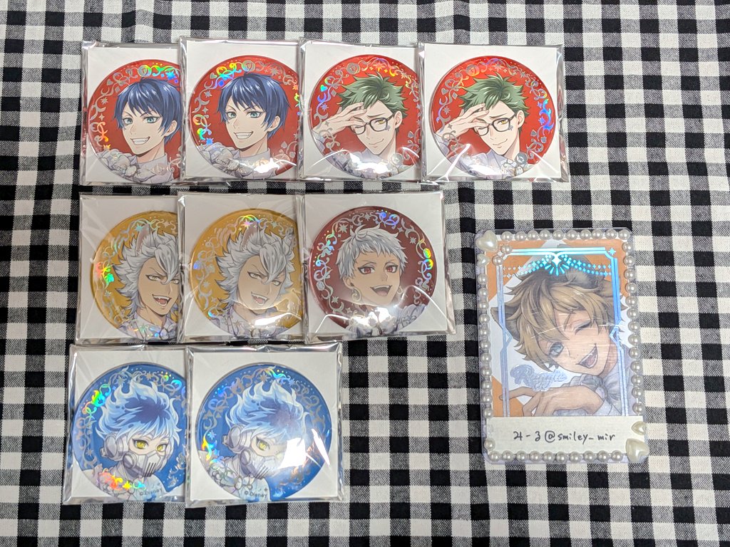 デュース オーロラ箔缶バッジコレクション プラチナジャケット