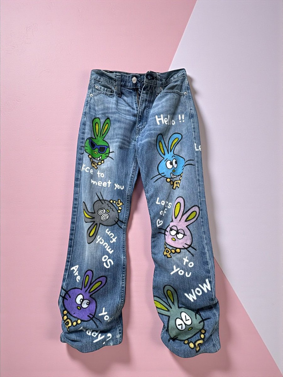 中野ブロードウェイ　コート　kaya リメイク　ペイント