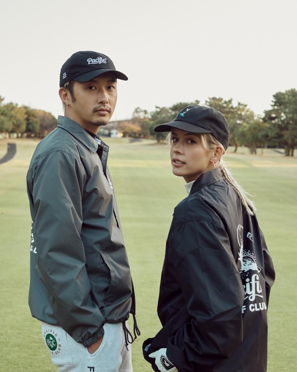 Coach jacket with Pacific GOLF CLUB signature design🍂 Pacific