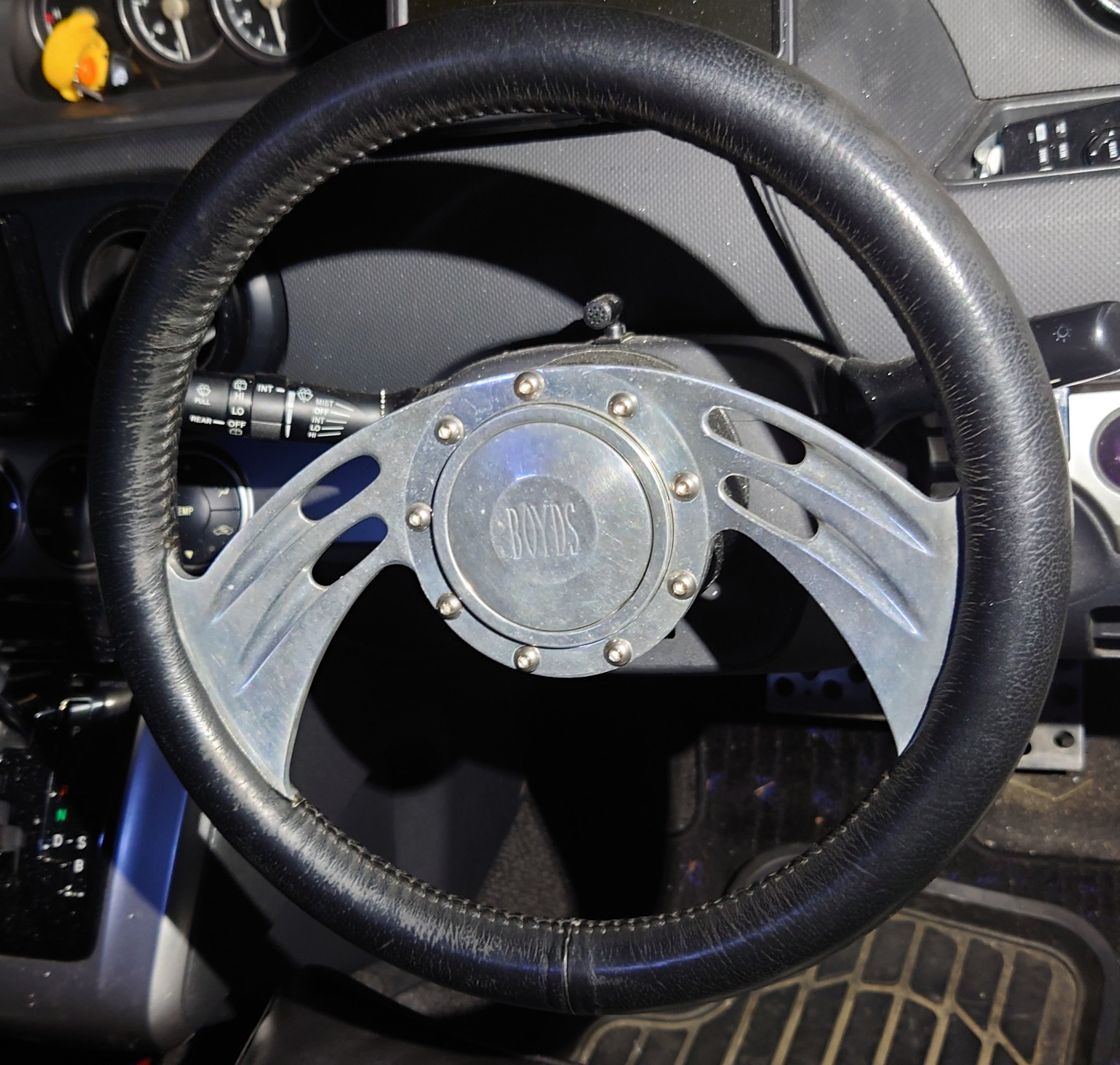 当時物 BAD バッド ホーンボタン ビレットステアリング ホーン