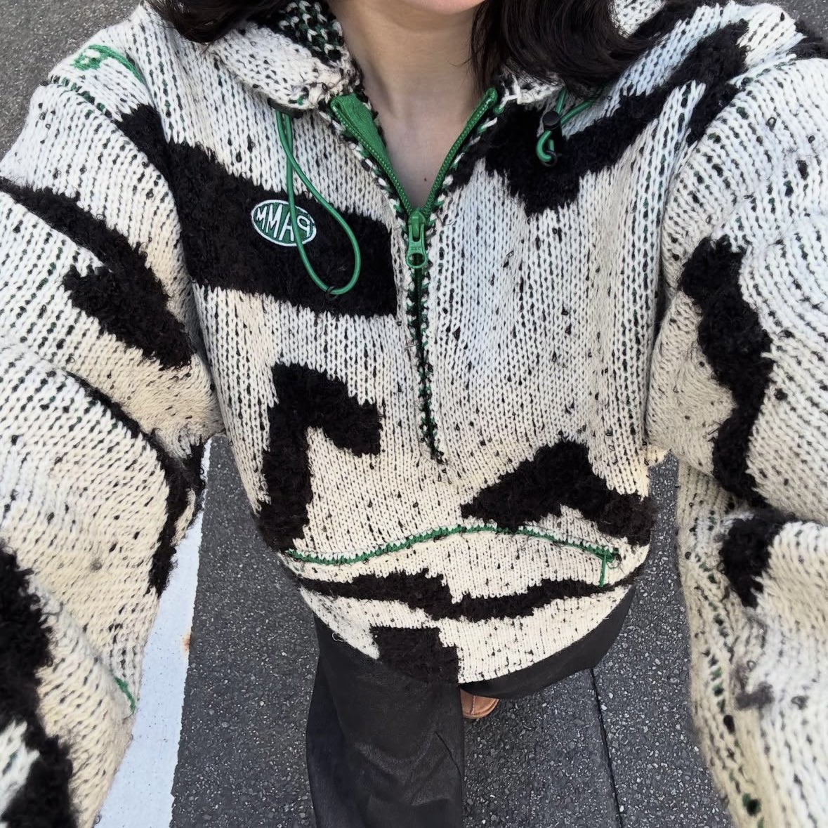 thanks sea knit anorak parka