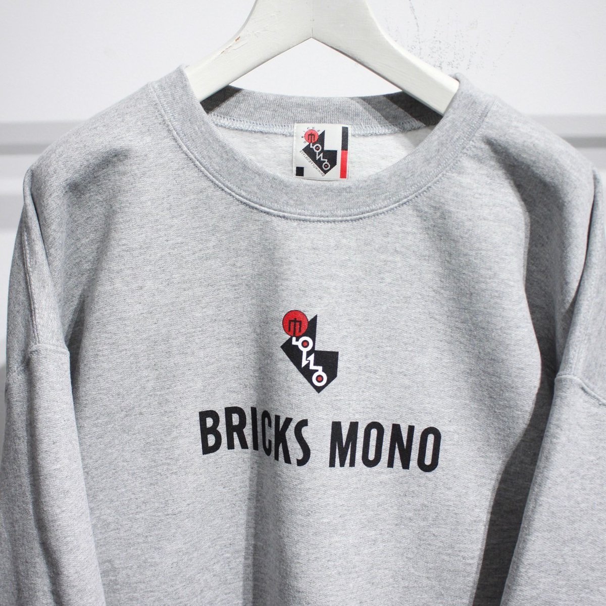 Bricks MONO by Y.T. Bricks MONO Crewneck Sweat Shirt（Black