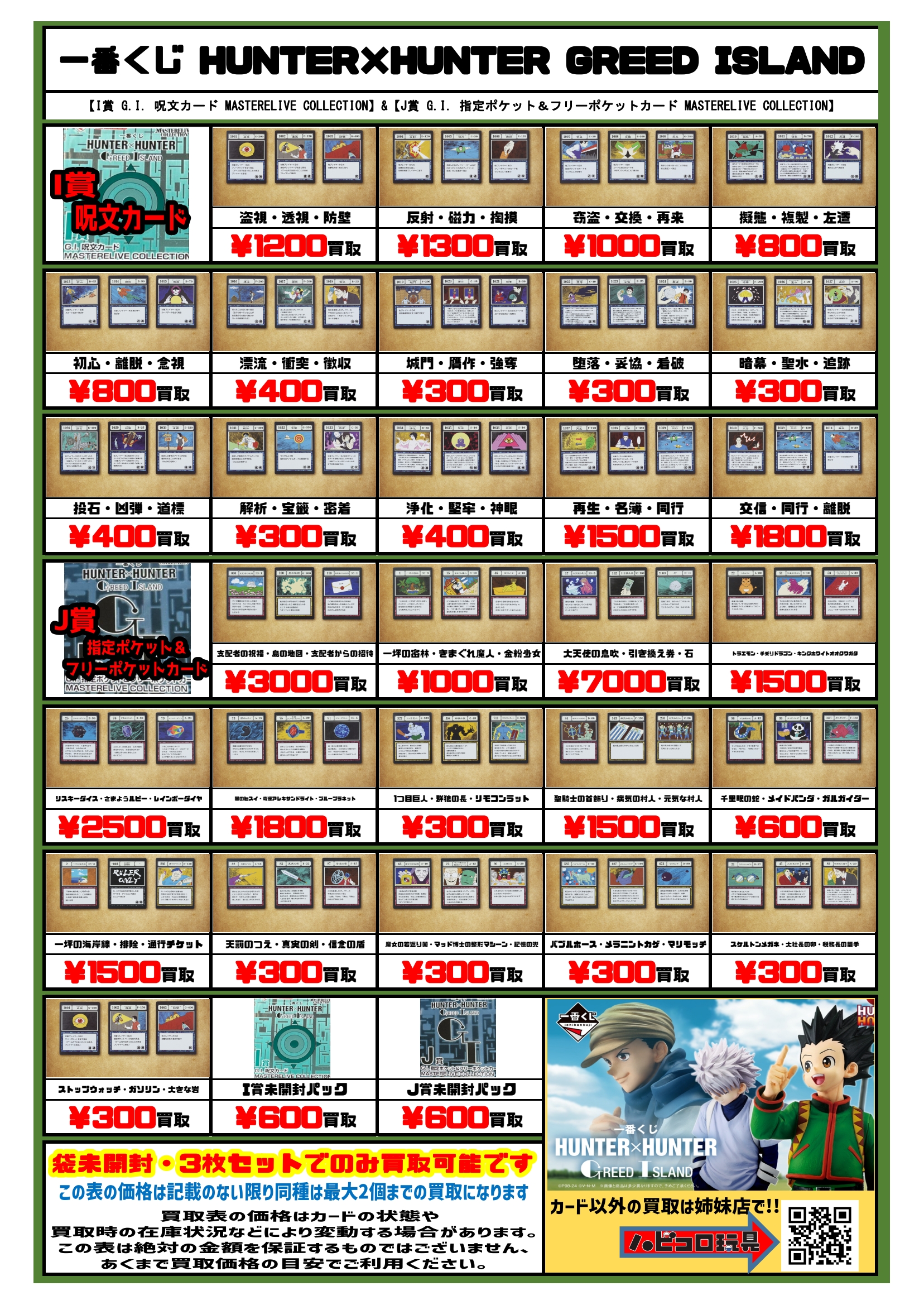 一番くじHUNTER×HUNTER I賞 J賞 全29パック コンプリートセット 一番