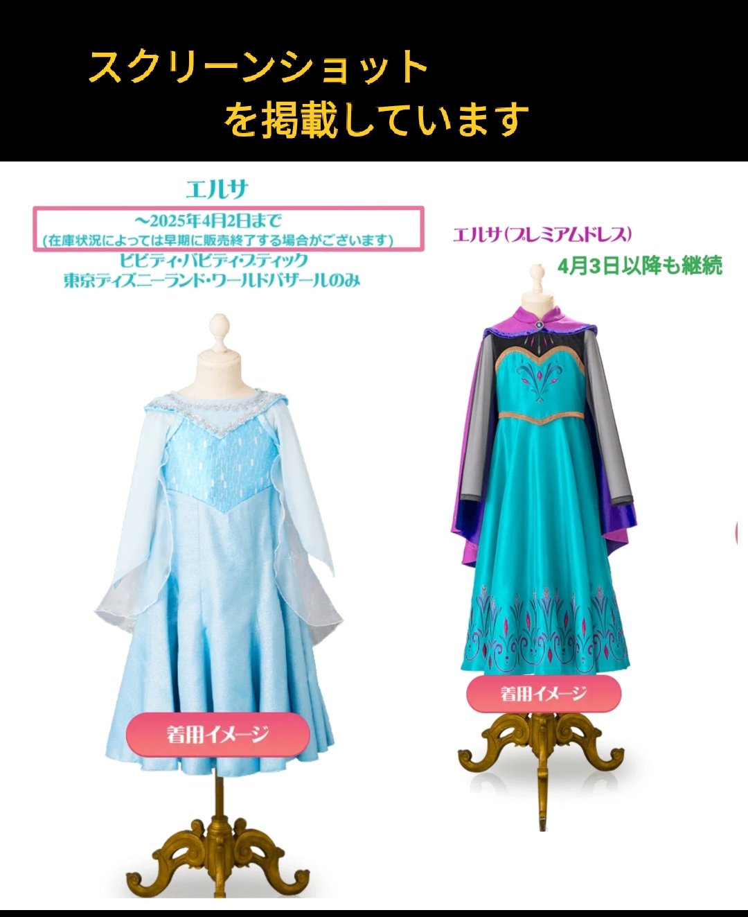 アナと雪の女王 エルサ ドレス 120サイズ ビビデバビデブティック