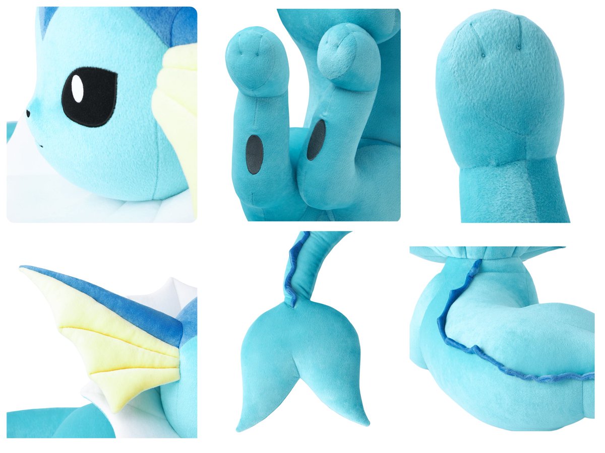 ぬいぐるみ 等身大シャワーズ 寝そべり ポケモンセンターオンライン
