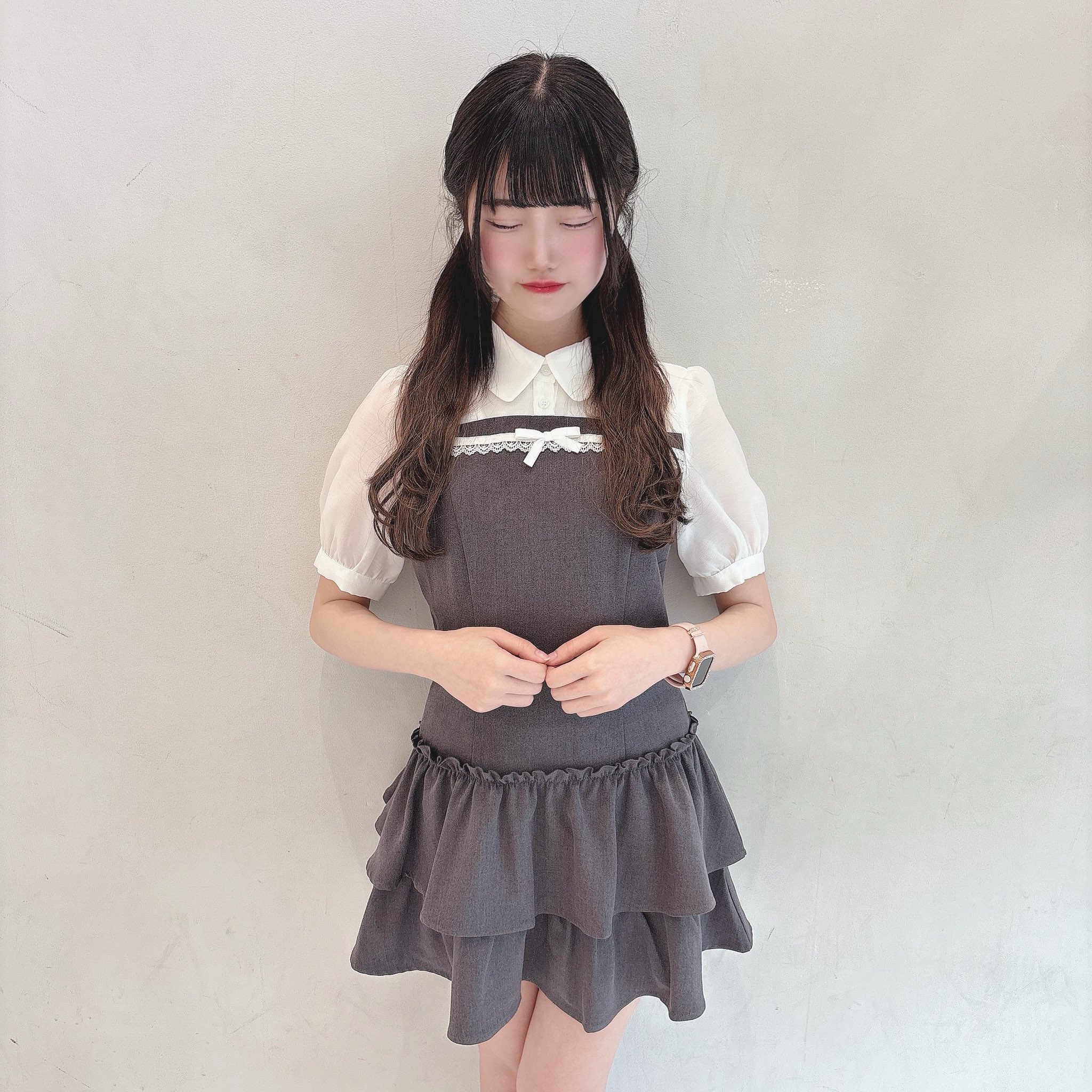 evelyn アウトレット ドッキングティアードOP ワンピース ブラック