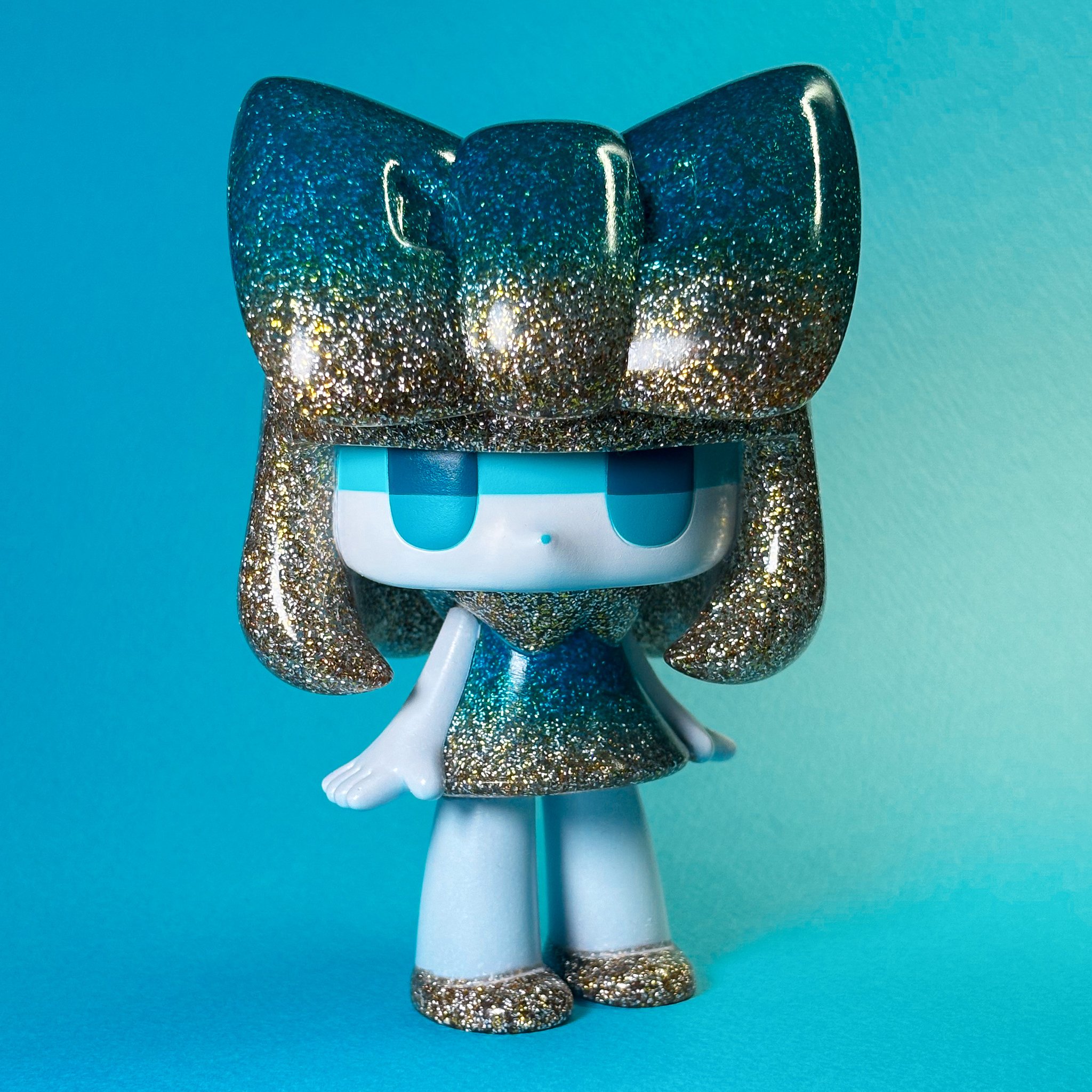 チヨコ ソフビ 紫の子 チヨコ ソフビ インディーズソフビ タカハシユリ