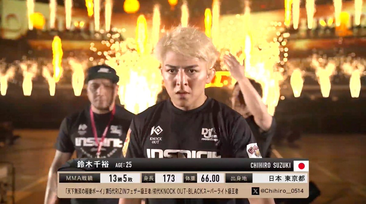RIZIN男祭り 入場曲紹介紹介📣 ＼ 鈴木千裕 Monster Lion『Stronger
