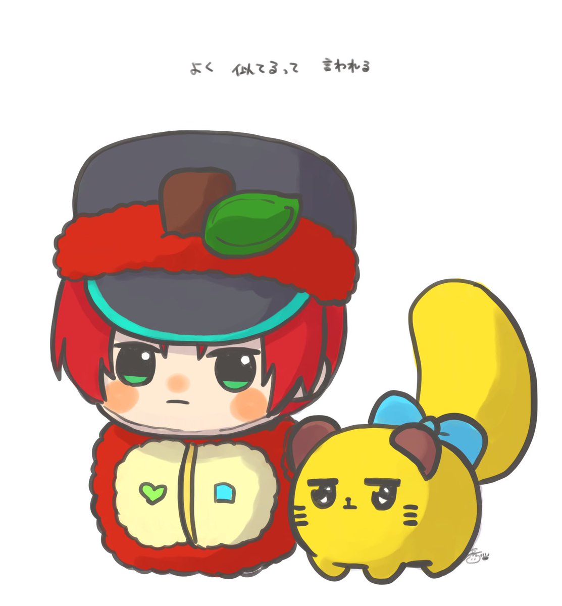 Post by 香🦊 on X: りんごとばにゃな