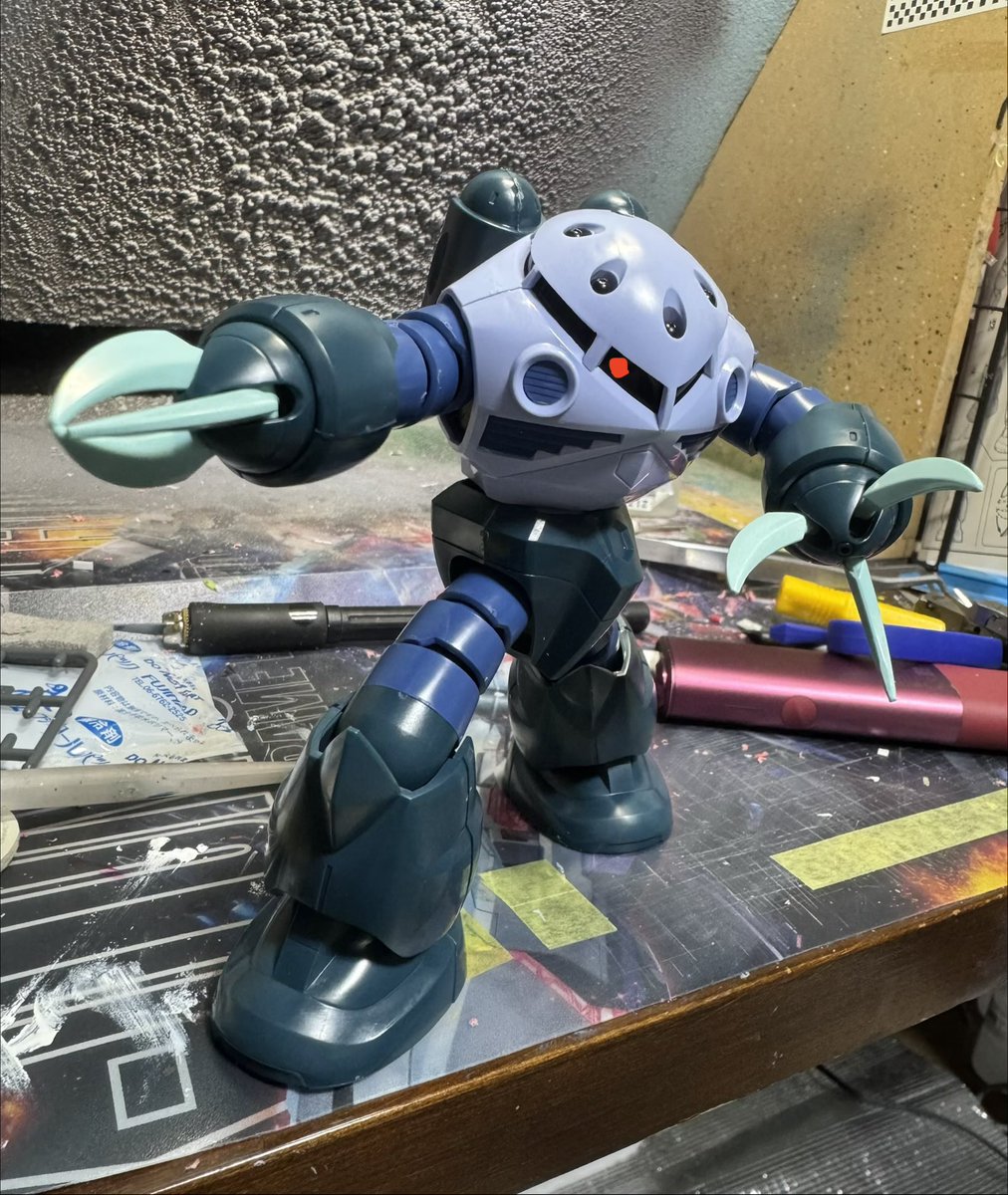 🎁誕生日プレゼント🎁のパチ組完成〜！ ナッティはGM受け取ったらしい