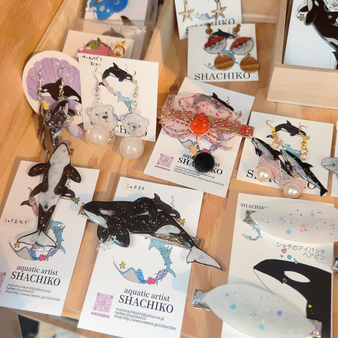 シャチ好きさんにはたまらない逸品たち🐟 キラキラしたイルカの仲間や