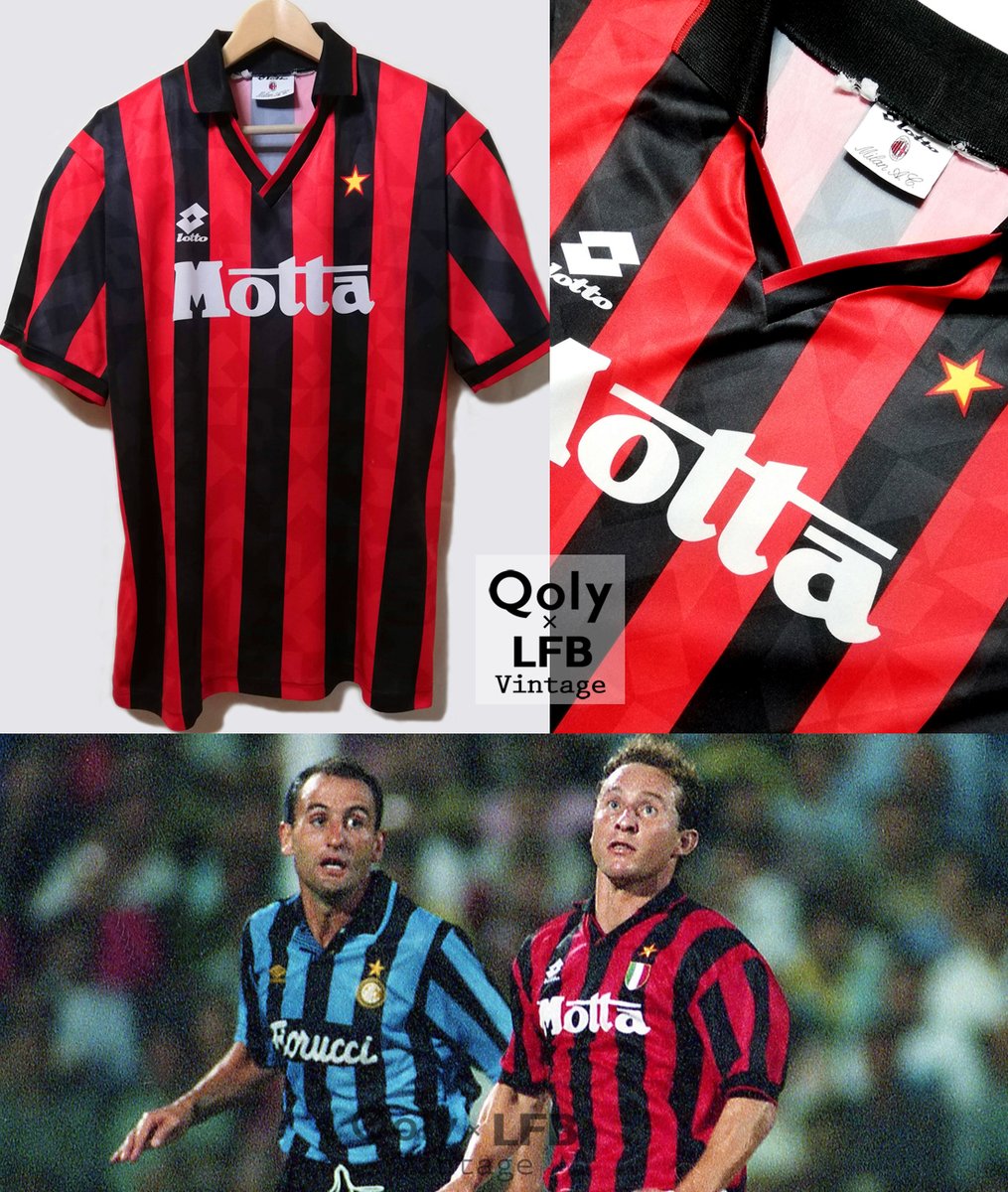 古着/Used】 🇮🇹ACミラン 1993-94 Lotto ホーム半袖 ユニフォーム