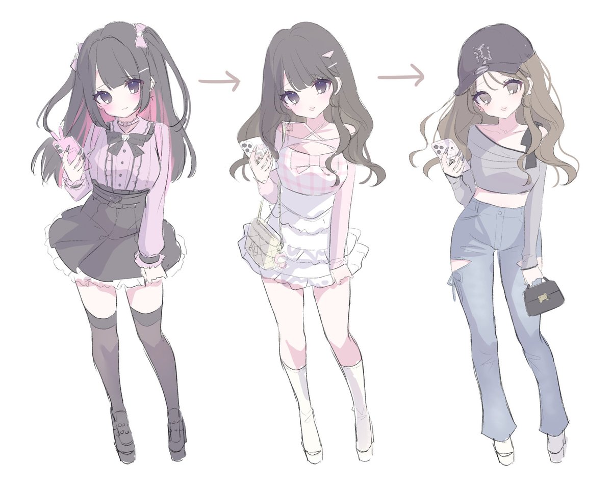 この流れで進化してる女の子がかなり好きなんですがいませんか??