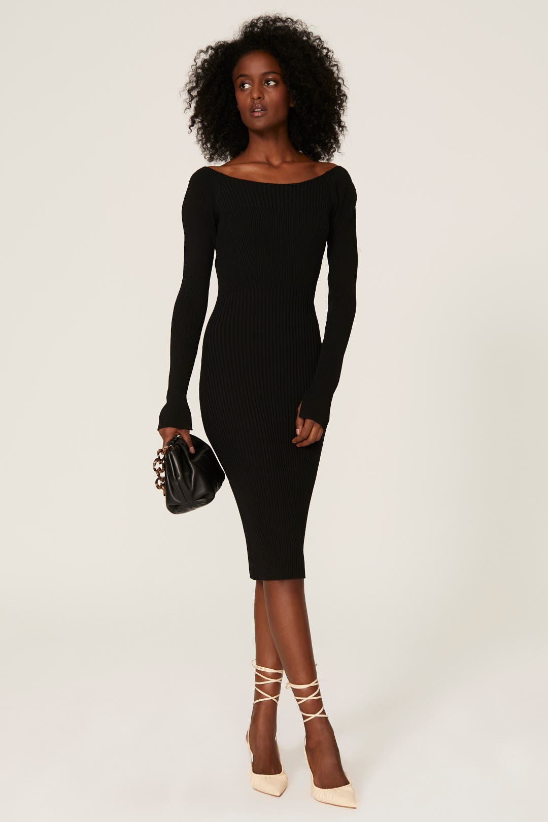 Black Off The Shoulder Sweater Dress by Jason Wu x RTR | Rent the