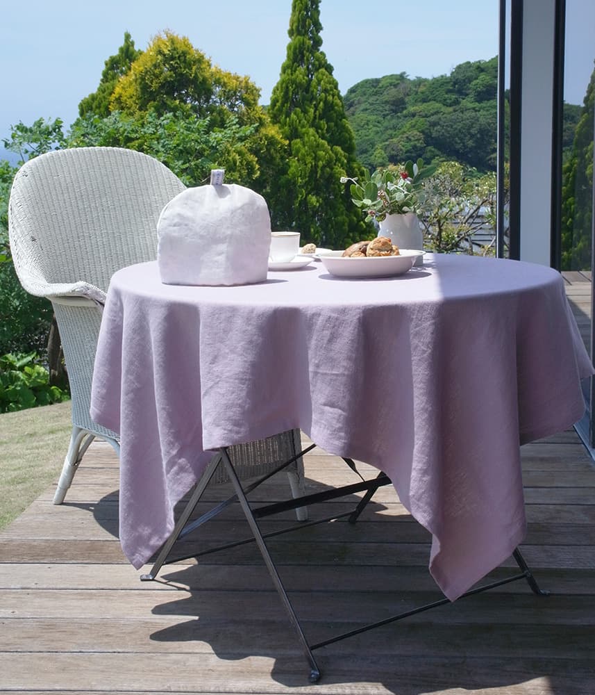 ウォッシュドリネンテーブルクロス 140×140【全2色】 | P&C オンライン