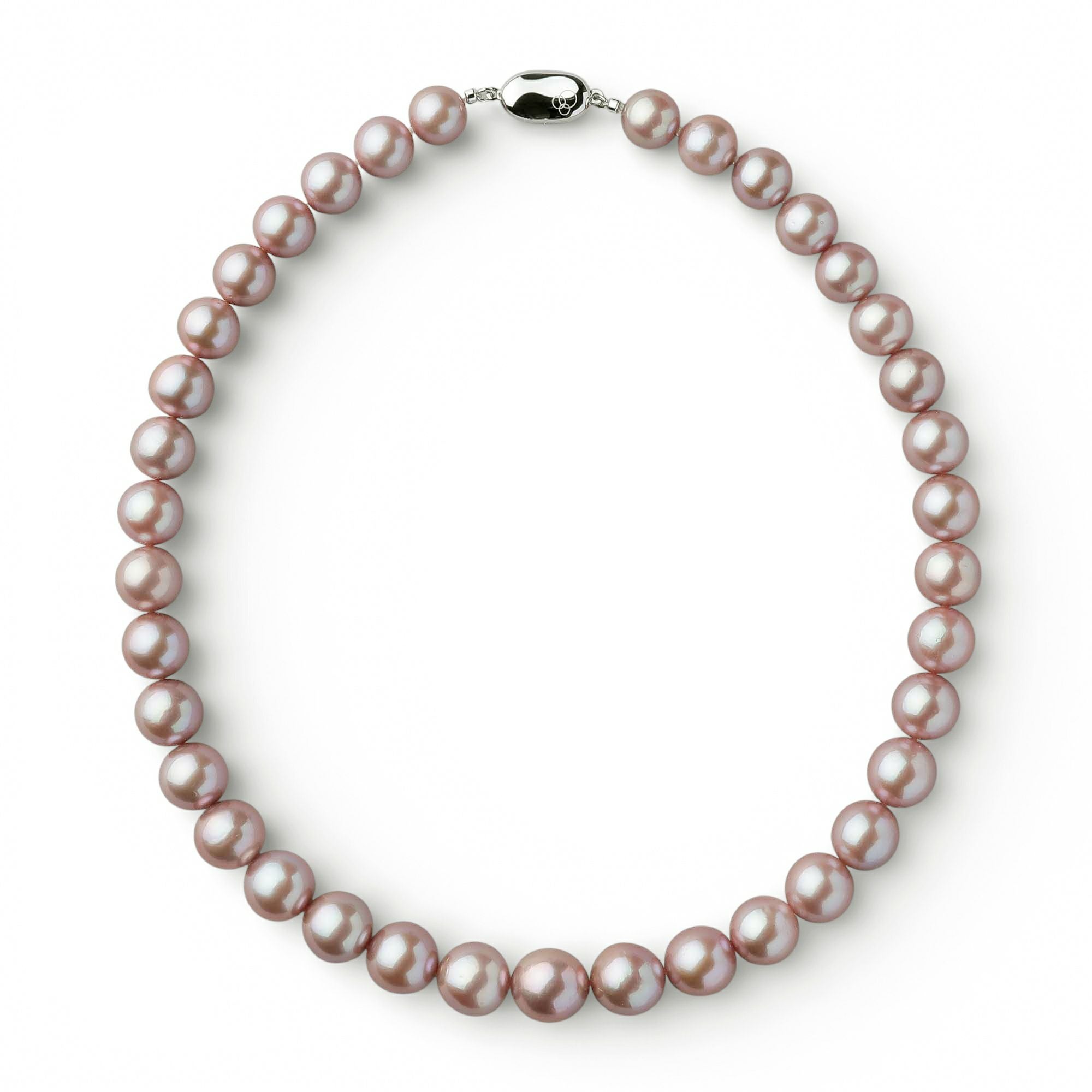 淡水真珠 (有核) ネックレス10-12mm -Mauvette- | 淡水真珠ネックレス