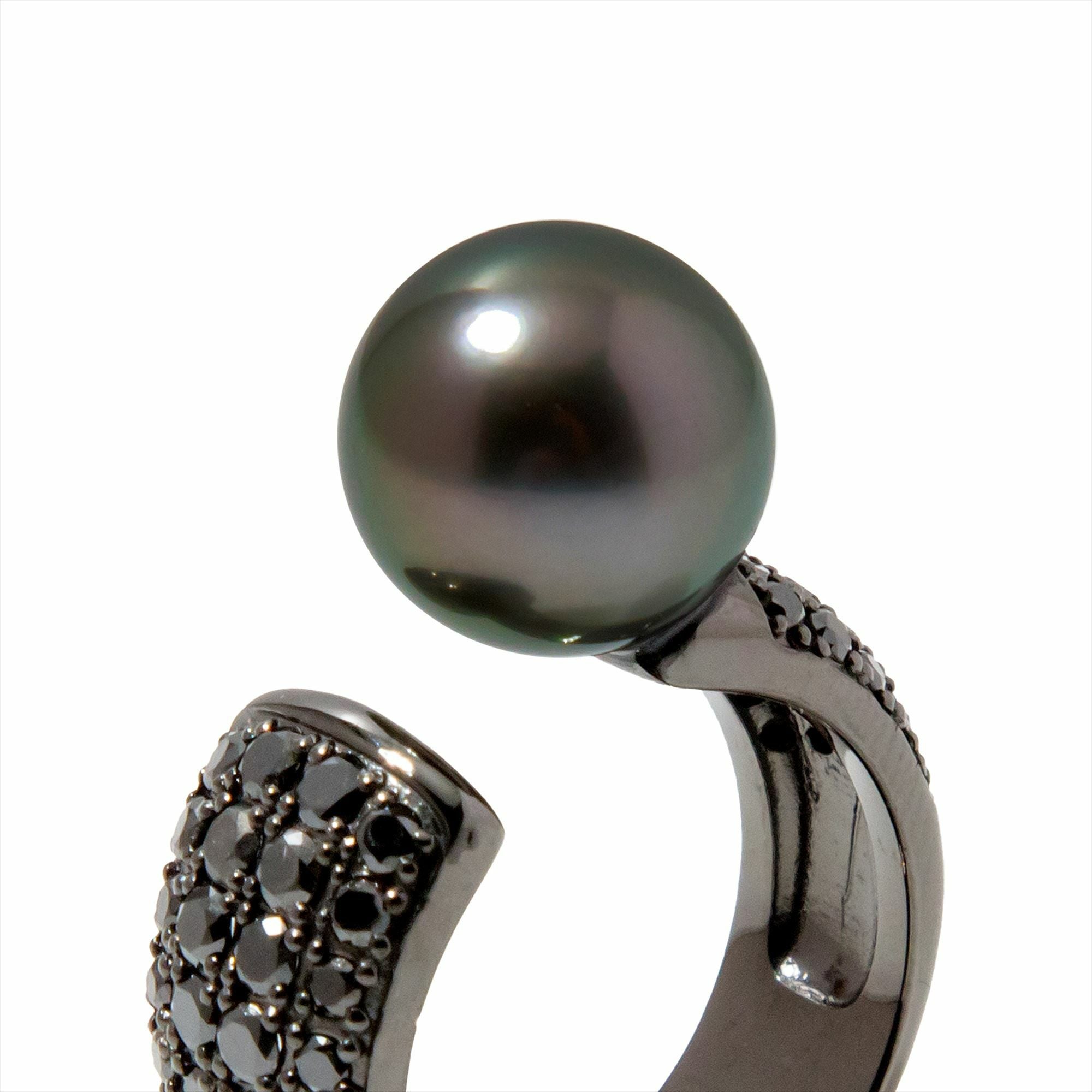 NOIR /Moitie ノワール モワティエリング タヒチ黒蝶真珠 10mmUP SV925
