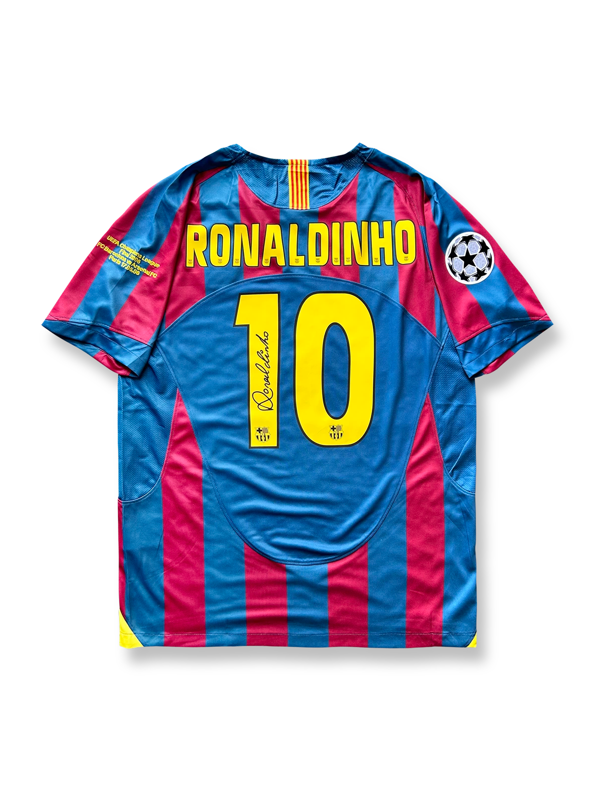 ナイキ【NIKE】FCバルセロナ ＃10ロナウジーニョ ユニフォーム（XL