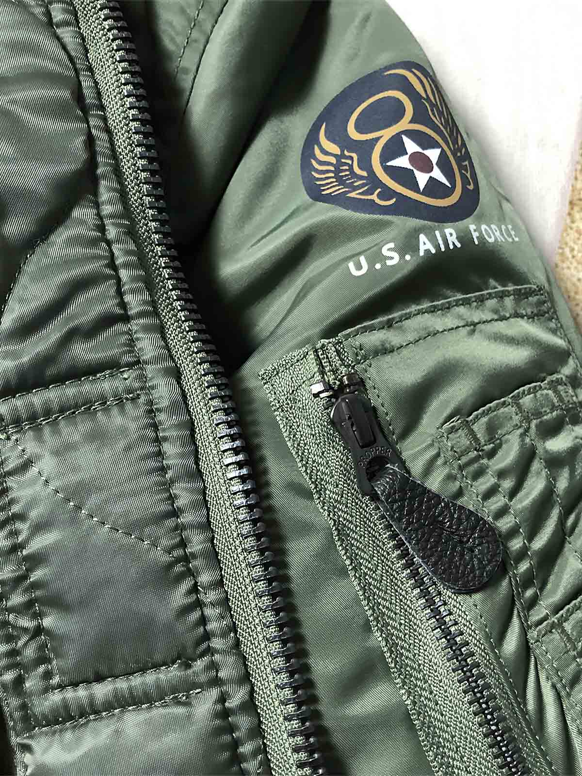 テッドマン刺繍 MA-1 飛行ジャケット -PESSOA CLUB