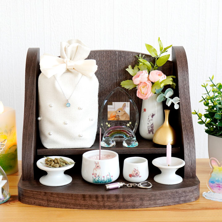 ペット仏具 うさぎちゃん 仏具 5点セット