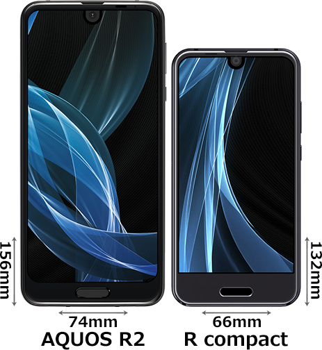AQUOS R2」と「AQUOS R compact」の違い - フォトスク