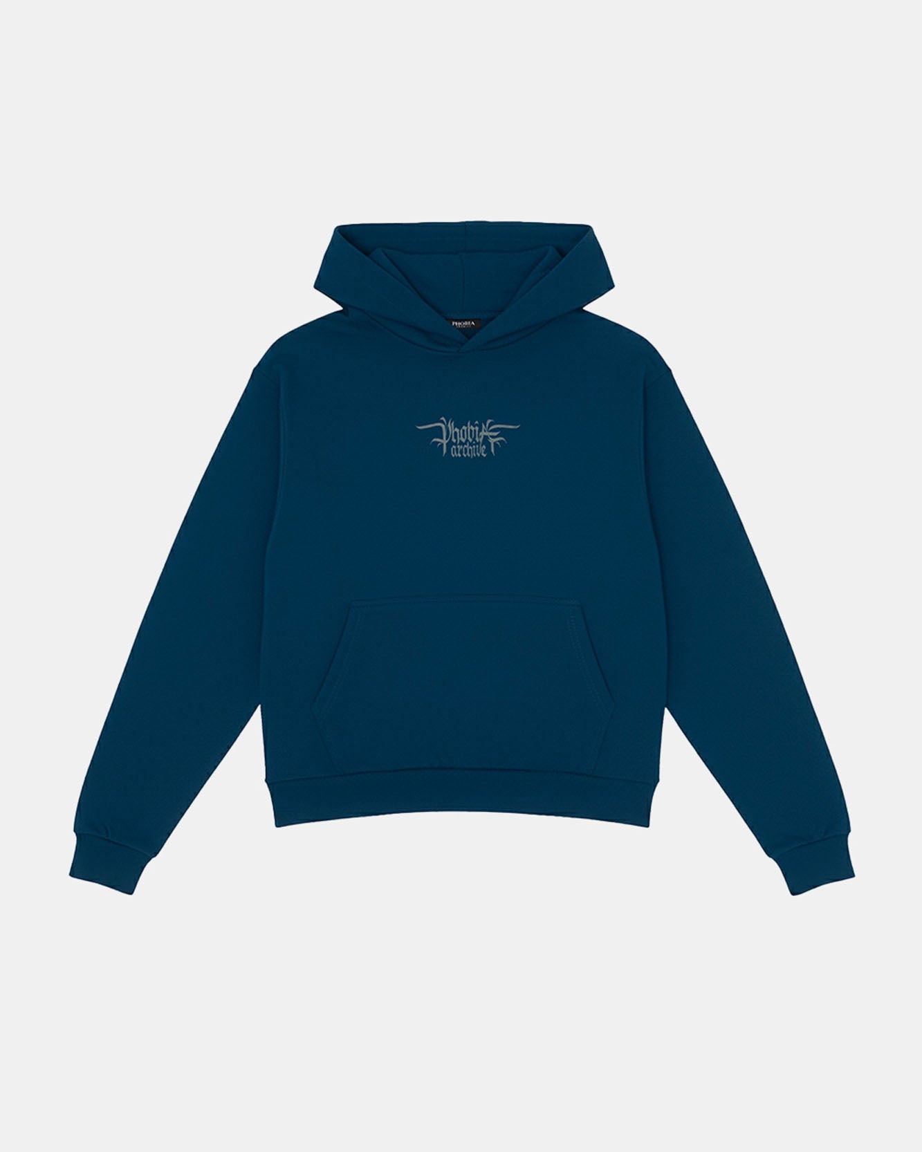 BLUE HOODIE WITH YELLOW FOGGY LOGO – Phobia Archive