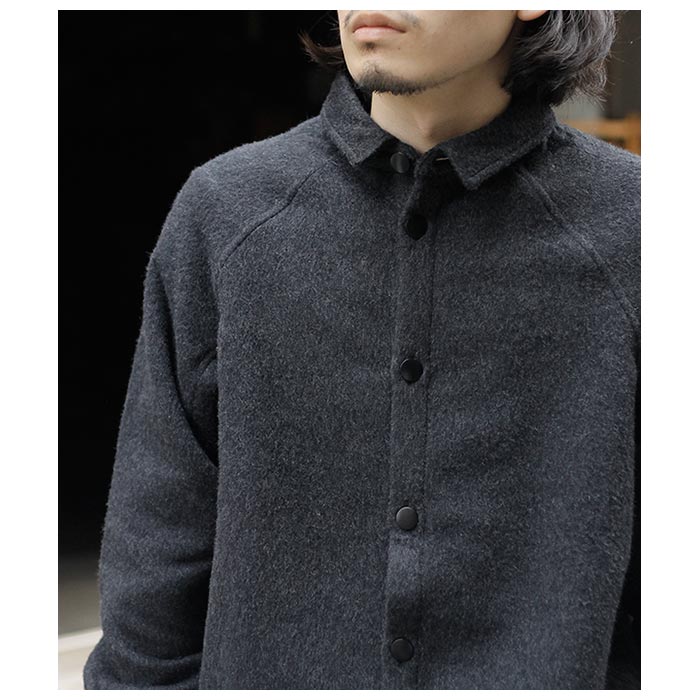 ミッタン MITTAN ウールシルクキャメルシャツ WOOL SILK CAMEL SHIRT