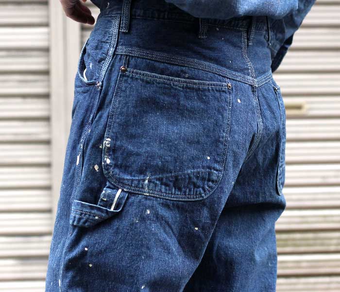 orSlow オアスロウ ペインターパンツ デニム ユーズド加工 ペイント