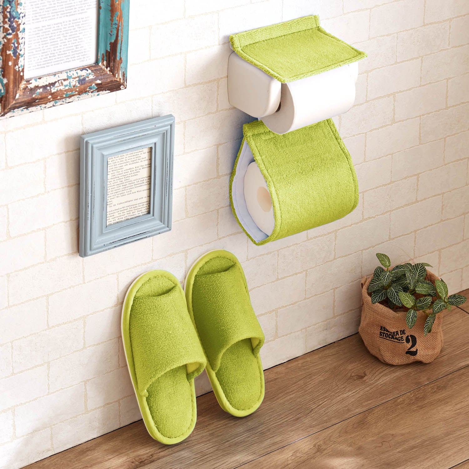 多色展開から選べるトイレットペーパーホルダカバー・スリッパ（単品