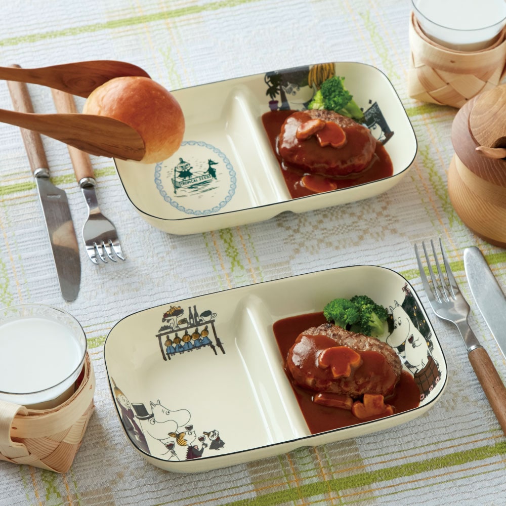 定期お届け】 「ムーミン」暮らしの仕切り皿 ：6回シリーズ(ムーミン