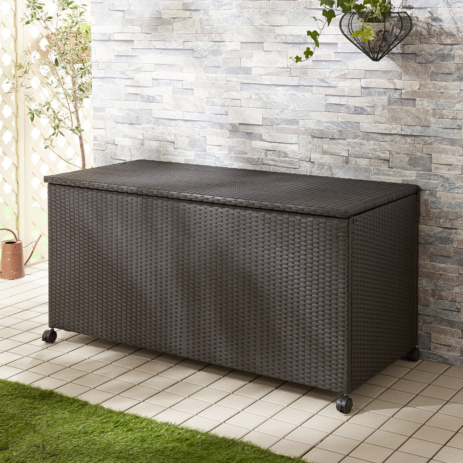 ラタン調樹脂の大型収納庫（屋外収納/物置き）｜通販のベルメゾンネット