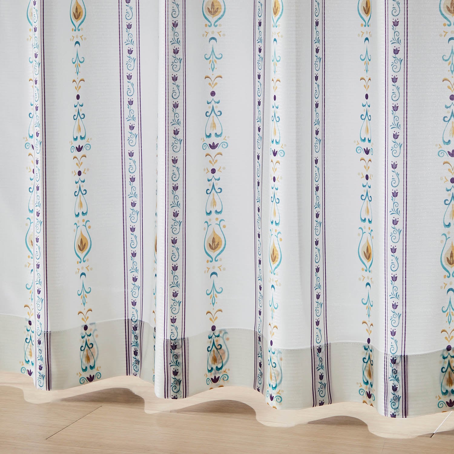 1904]アナと雪の女王 1枚の絵のようなオーダーフラットカーテン 1904