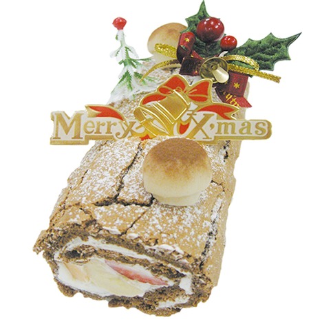 クリスマスご予約】ブッシュドノエル(15cm)【店舗受け取り】 ＜ 兎月園