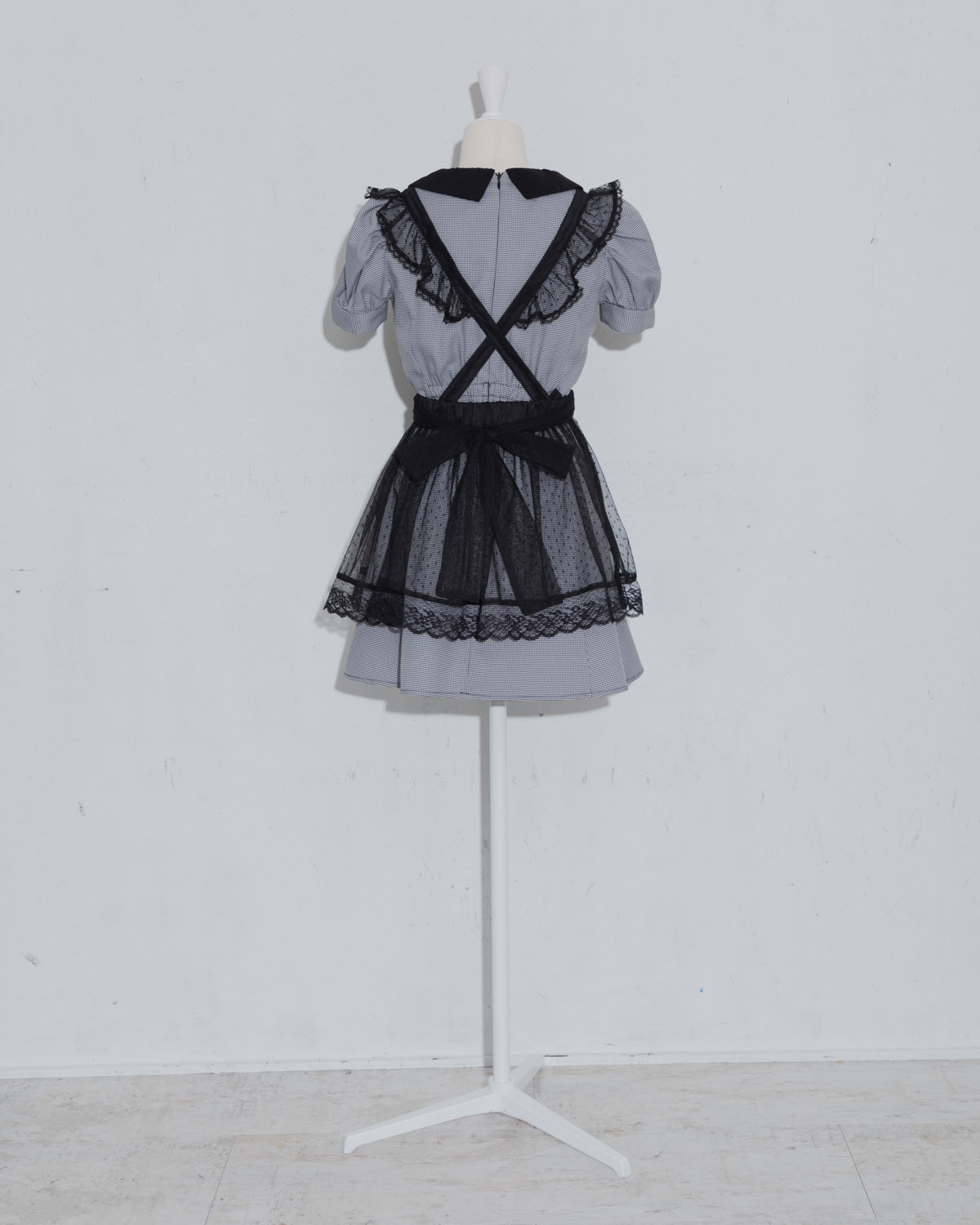 チュールエプロン付きドーリーミニワンピ – pium