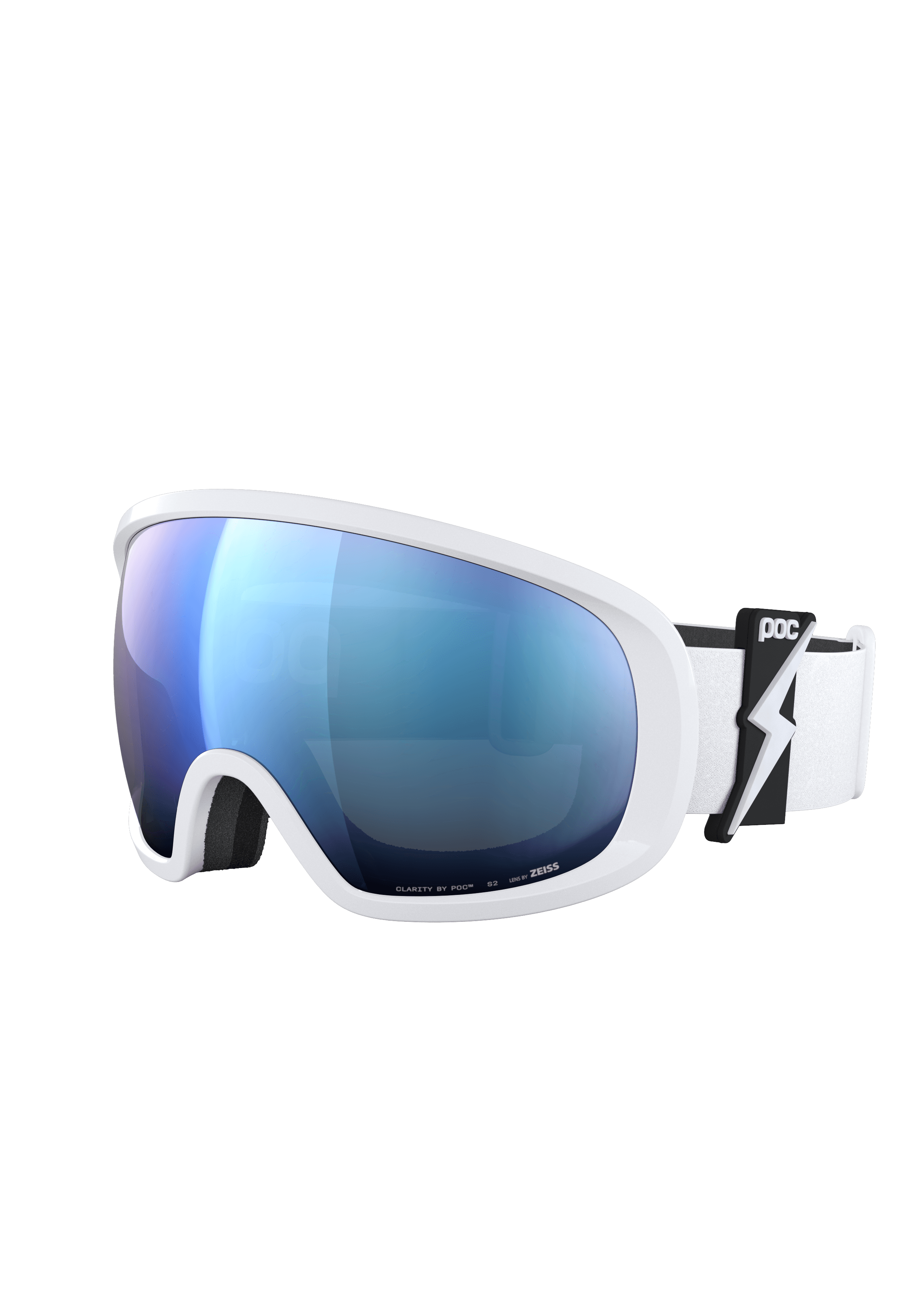 Fovea Wide Fit Ski Goggles in Hydrogen White | Ski Eyewear | POC