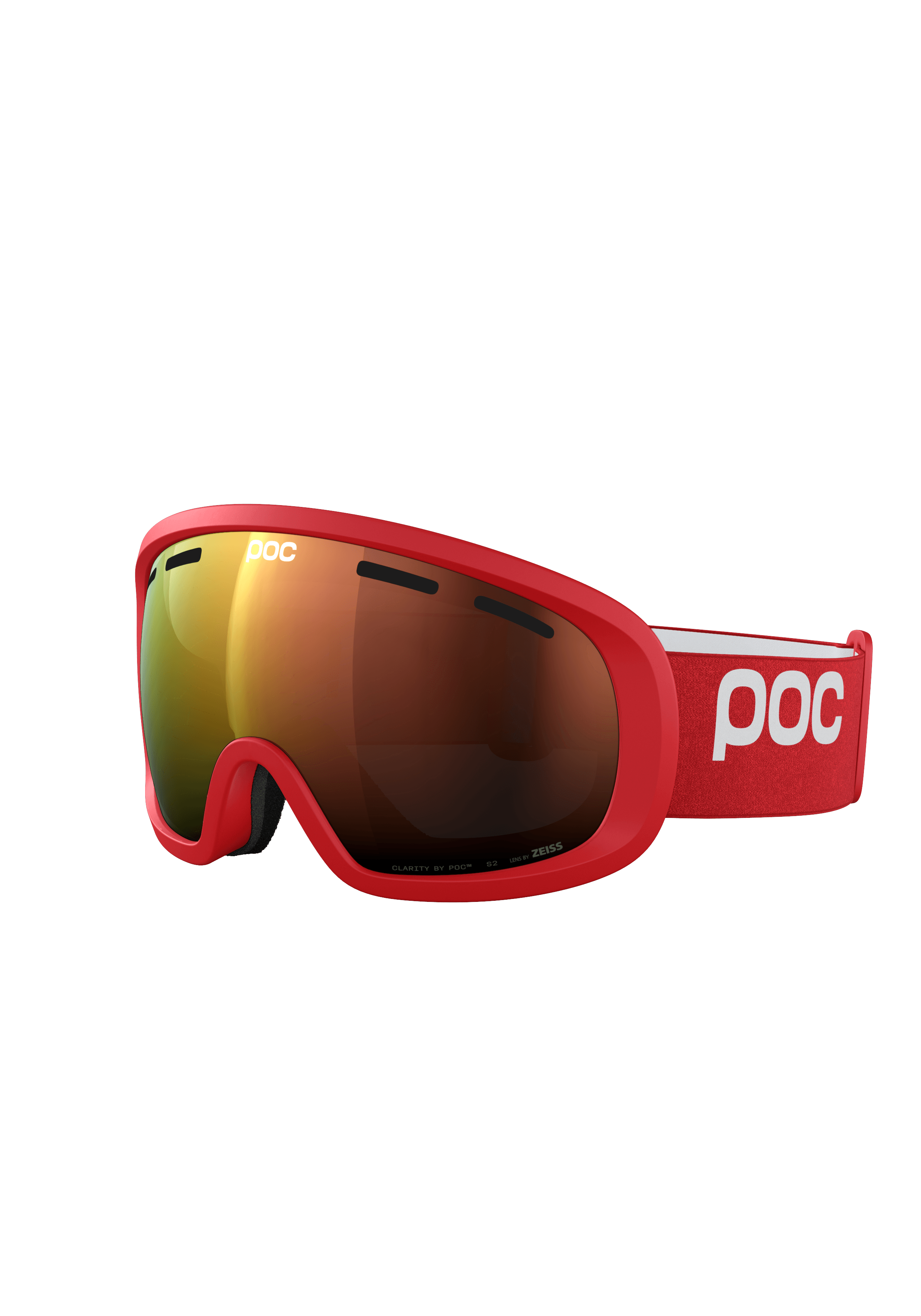 Fovea Mid Ski Goggles in Prismane Red | Ski Eyewear | POC (US)