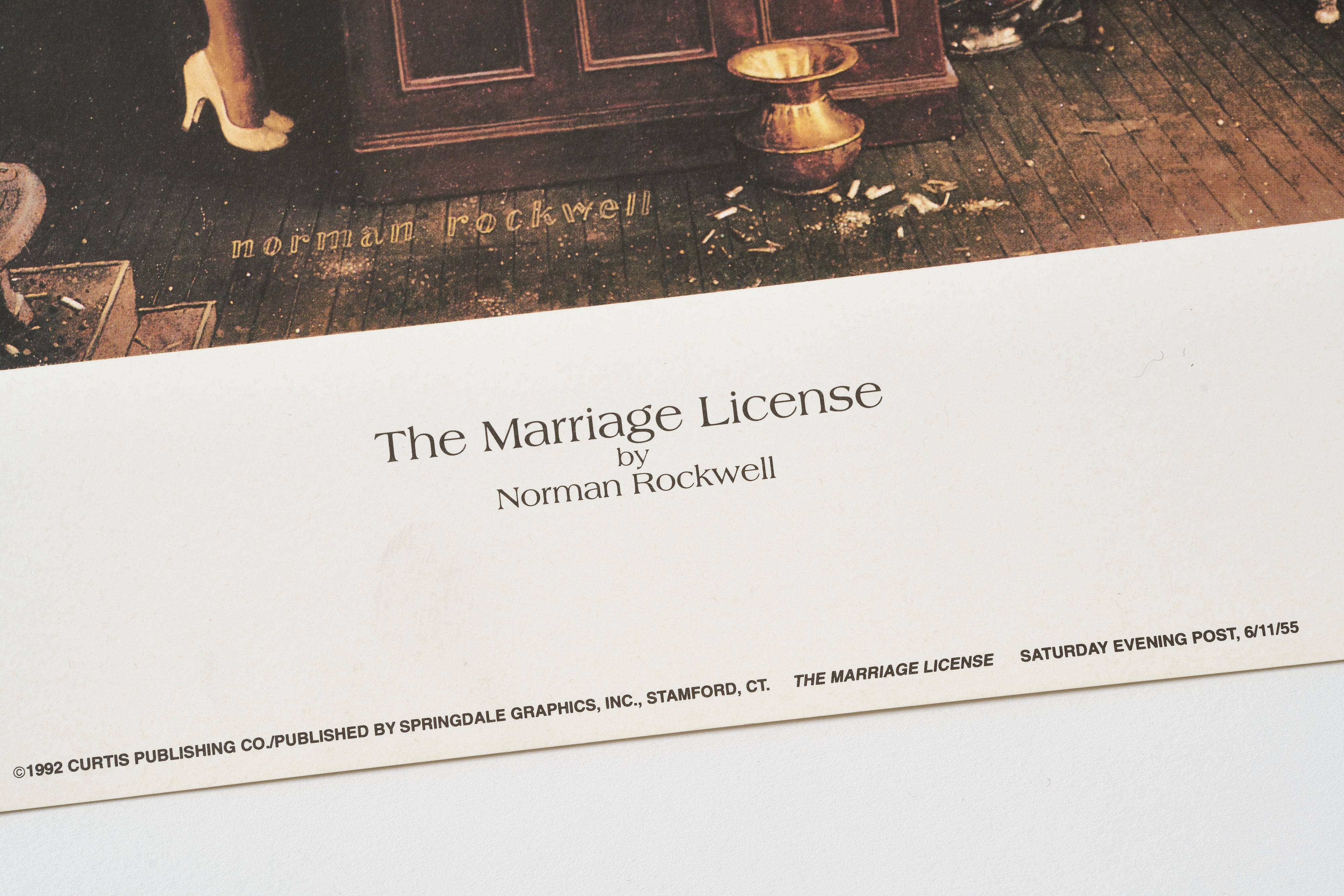 限定10枚】The Marriage License 1955 - CURTIS PUBLISHING 1992