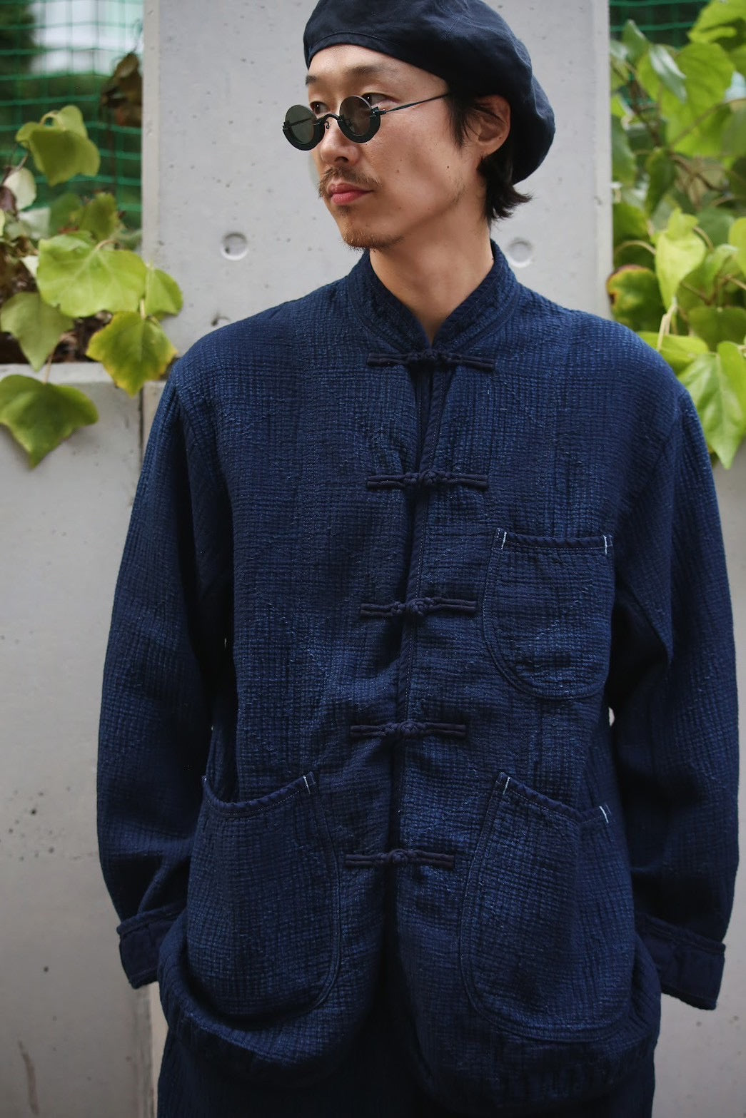 NEW SASHIKO LIGHT CHINESE JACKET -2025SS-（ニュー サシコ ライト