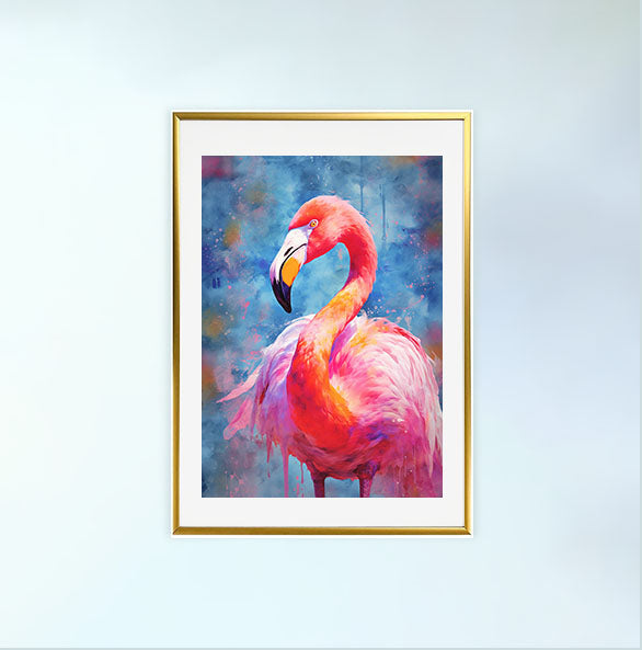 フラミンゴのアートポスター:flamingo_5f52 通販