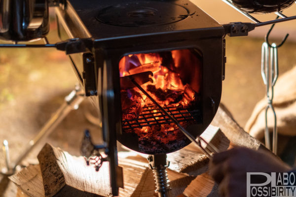 薪ストーブの火の粉対策】G-Stoveクッキングスペースがテントに穴を