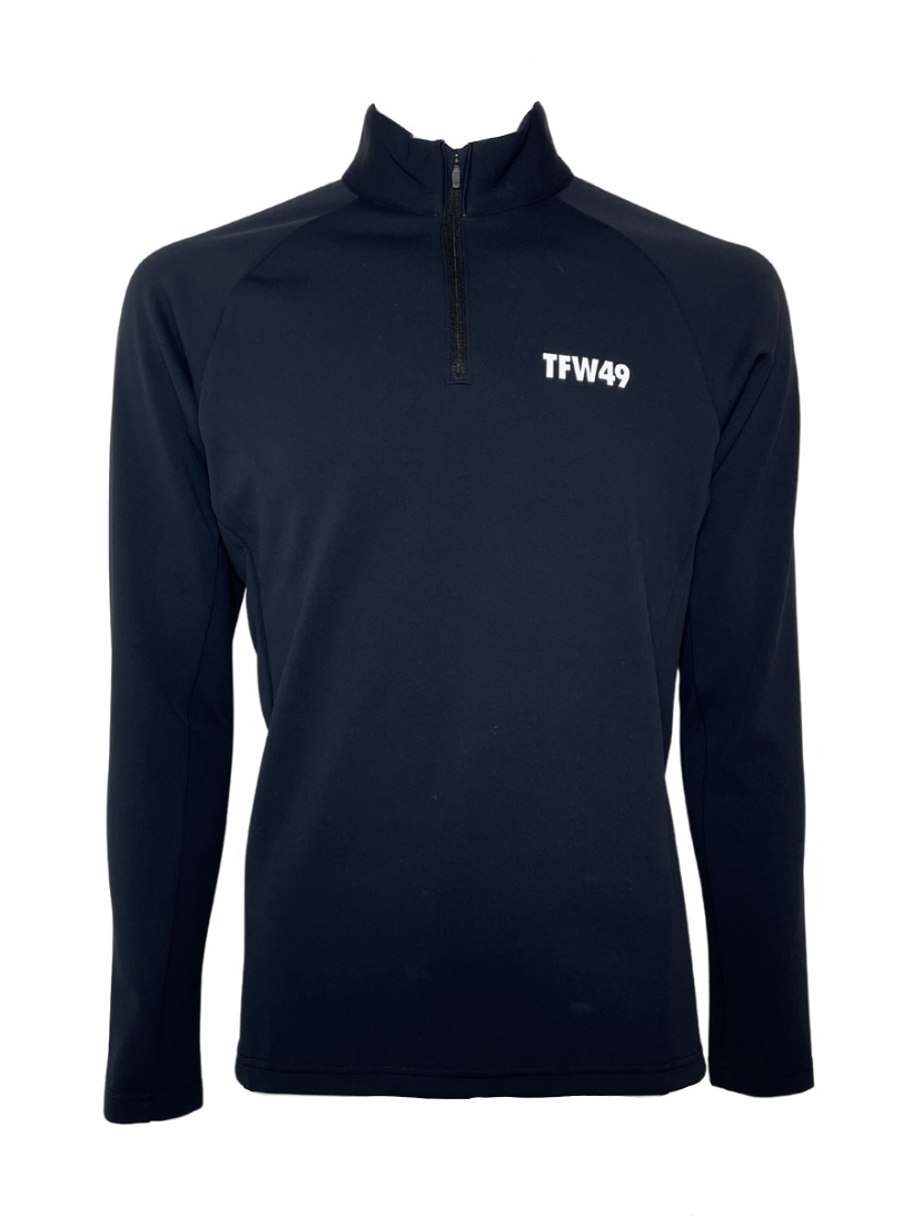 POUR CLAIRE / 【TFW49】Half Zip Long sleeve BLACK