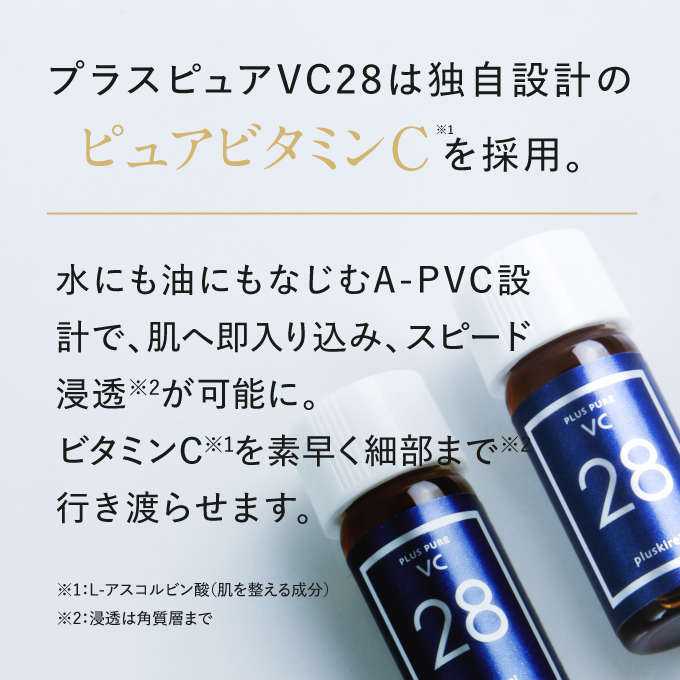 美容液 高濃度ピュアビタミンC28%以上 プラスピュアVC28ミニ 2ml