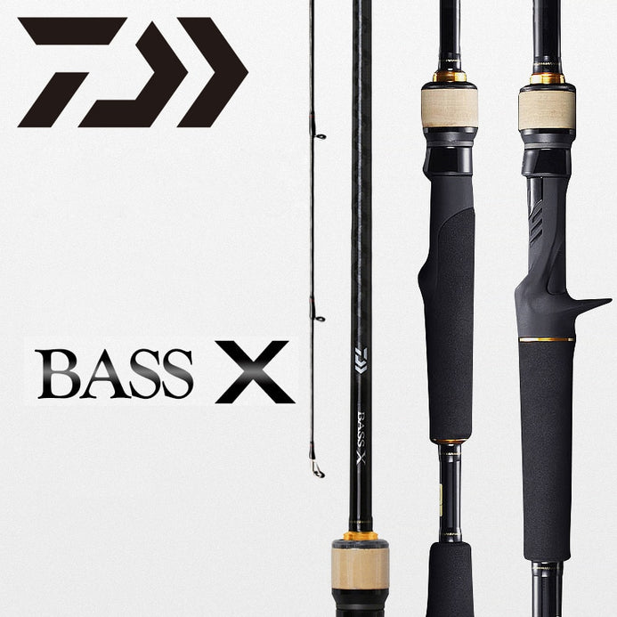 Daiwa BASS X Carbon Spinning/Casting Fishing Rod 2PC 1.88M - 2.29M