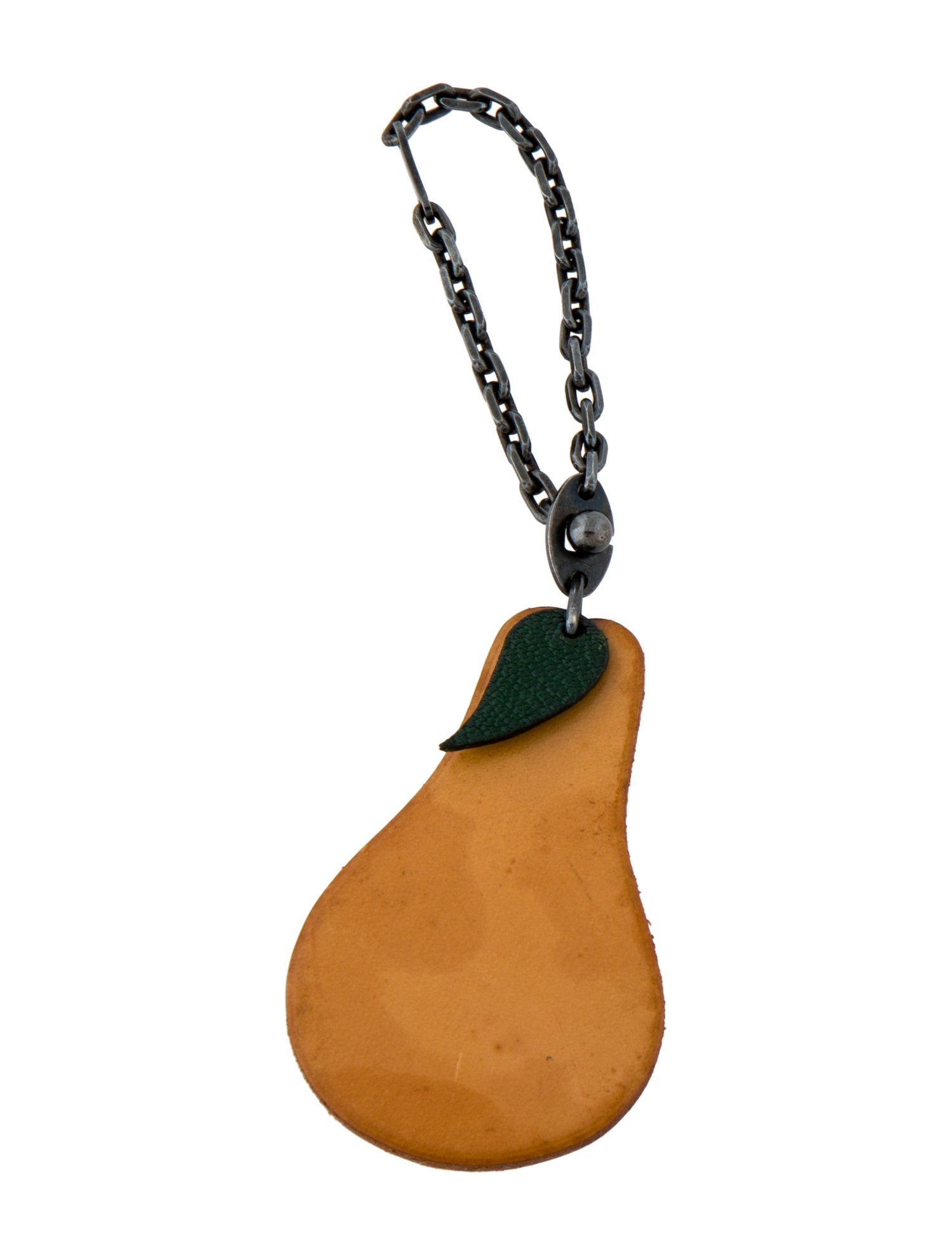 HERMES レザー チャーム 洋梨 ペア Hermès Leather Pear Bag Charm